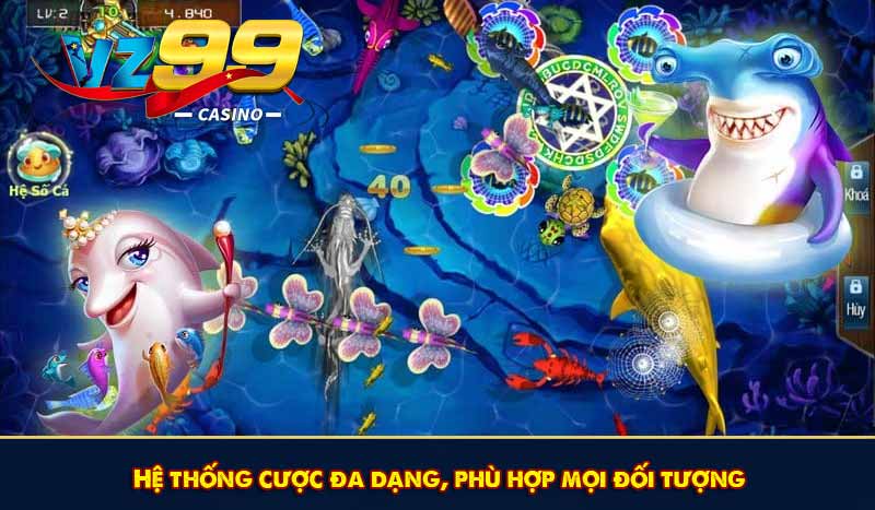 Hệ thống cược đa dạng, phù hợp mọi đối tượng
