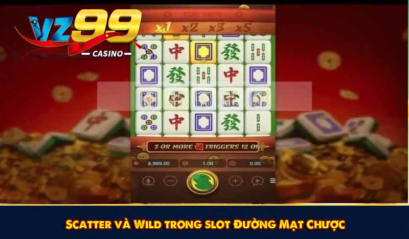 Scatter và Wild trong slot Đường Mạt Chược